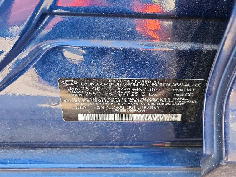 Aukcja sprzedaży 2016 Hyundai Sonata, vin: 5NPE24AF8GH380163, numer aukcji: 56172986
