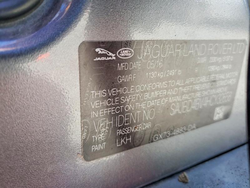 Aukcja sprzedaży 2017 Jaguar Xf, vin: SAJBD4BV4HCY32658, numer aukcji: 57572606