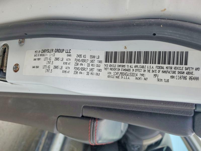 57703896 :رقم المزاد ، 1C4PJMBSXEW153314 vin ، 2014 Jeep Cherokee مزاد بيع