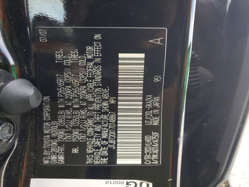 Продаж на аукціоні авто 2007 Lexus Gx, vin: JTJBT20X170148867, номер лоту: 58914566