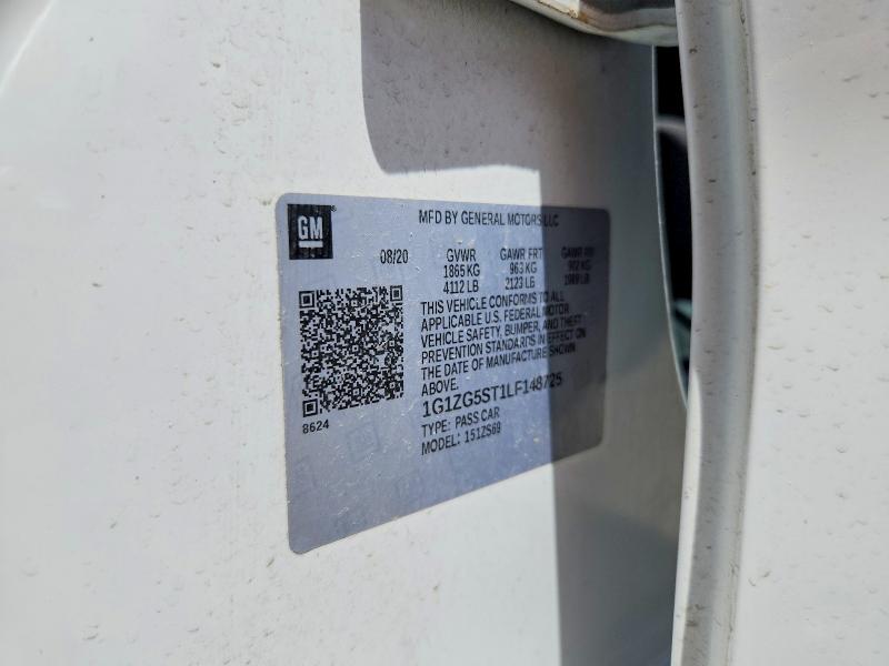 59189156 :رقم المزاد ، 1G1ZG5ST1LF148725 vin ، 2020 Chevrolet Malibu مزاد بيع