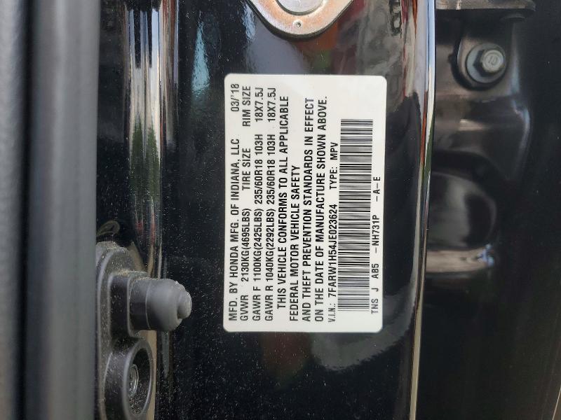 Aukcja sprzedaży 2018 Honda Cr-v, vin: 7FARW1H54JE023624, numer aukcji: 56745316