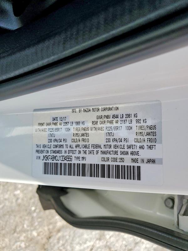 Aukcja sprzedaży 2018 Mazda Cx-5, vin: JM3KFABM0J1334559, numer aukcji: 55968636