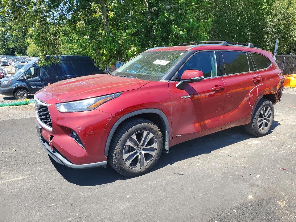 58058886 :رقم المزاد ، 5TDGBRCH3LS512271 vin ، 2020 Toyota Highlander مزاد بيع
