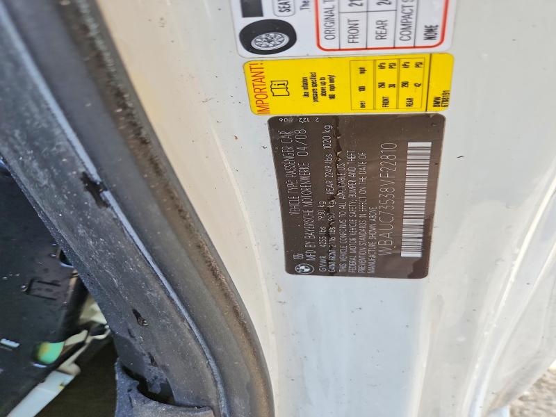Продажа на аукционе авто 2008 Bmw 135, vin: WBAUC73538VF22810, номер лота: 55752936