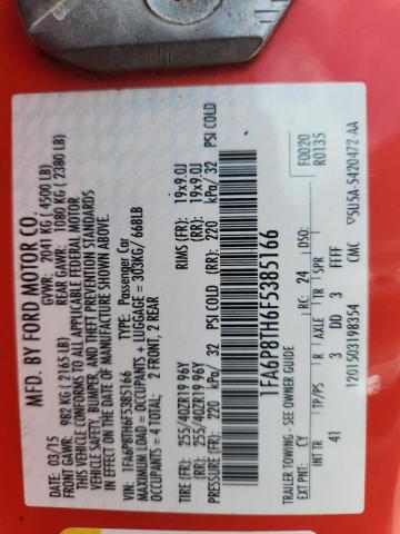 Aukcja sprzedaży 2015 Ford Mustang, vin: 1FA6P8TH6F5385166, numer aukcji: 57372926