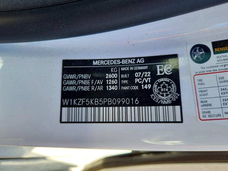 Продажа на аукционе авто 2023 Mercedes-benz E, vin: W1KZF5KB5PB099016, номер лота: 55239256