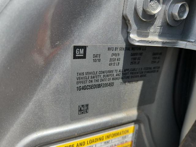 56848256 :رقم المزاد ، 1G4GC5ED0BF206493 vin ، 2011 Buick Lacrosse مزاد بيع
