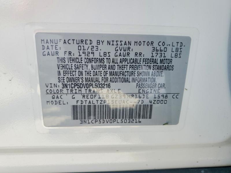 Продаж на аукціоні авто 2023 Nissan Kicks, vin: 3N1CP5DV0PL503216, номер лоту: 55790356