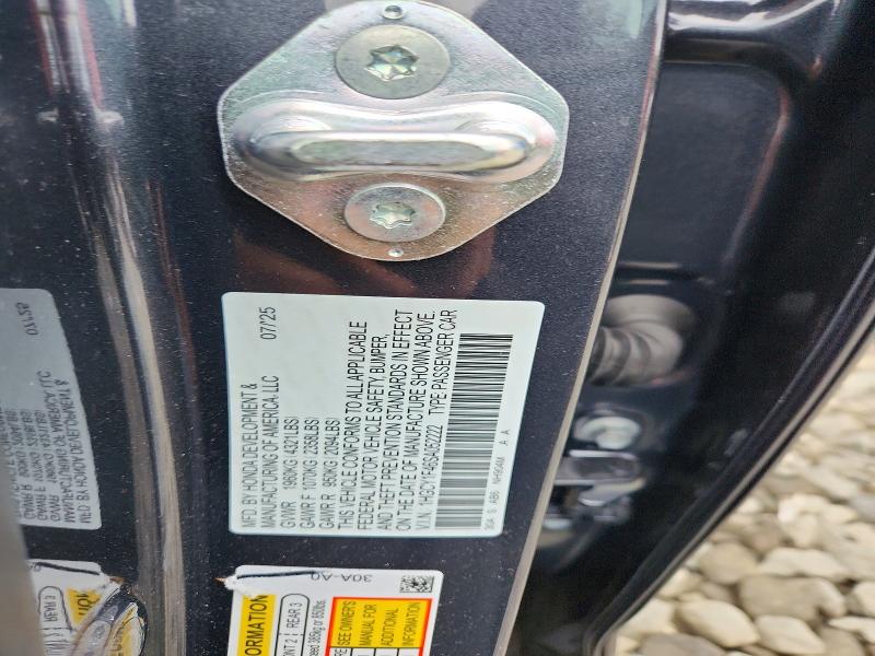 Aukcja sprzedaży 2025 Honda Accord, vin: 1HGCY1F46SA052222, numer aukcji: 58197836