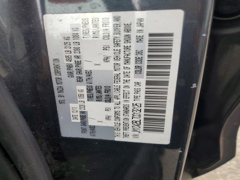 56739286 :رقم المزاد ، JM1CW2BL7C0132126 vin ، 2012 Mazda 5 مزاد بيع