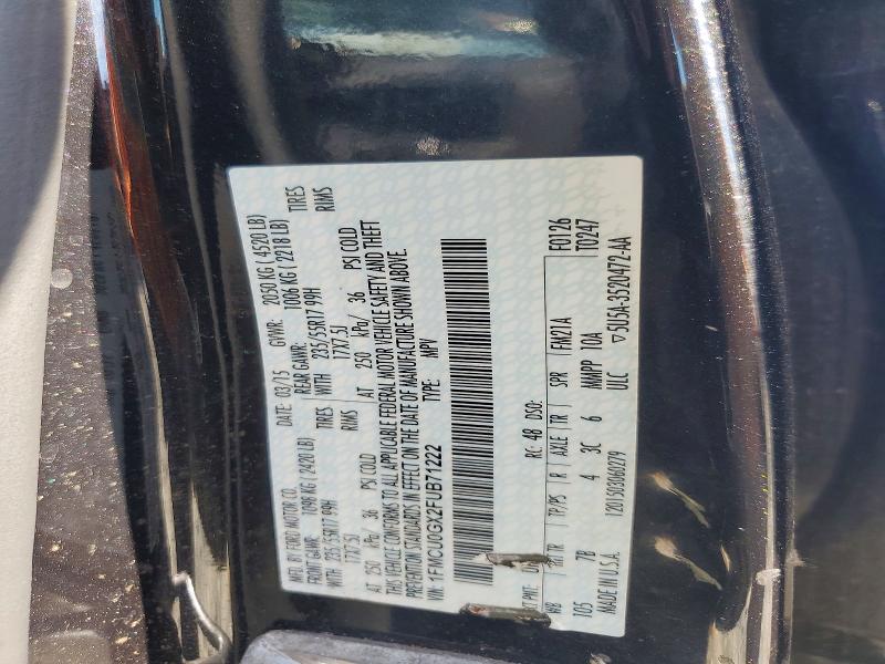 Продажа на аукционе авто 2015 Ford Escape, vin: 1FMCU0GX2FUB71222, номер лота: 57528876