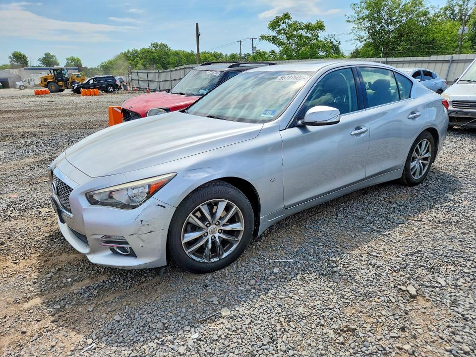 2014 Infiniti Q50 მანქანა იყიდება აუქციონზე, vin: JN1BV7AR7EM699632, აუქციონის ნომერი: 55787606