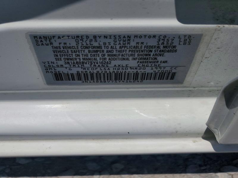 Aukcja sprzedaży 2025 Nissan Sentra, vin: 3N1AB8BV7SY416242, numer aukcji: 55546796