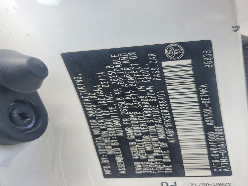 Aukcja sprzedaży 2014 Toyota Camry, vin: 4T4BF1FK5ER388401, numer aukcji: 57256346