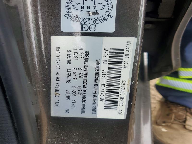 2014 Mazda 3 მანქანა იყიდება აუქციონზე, vin: JM1BM1V7XE1134167, აუქციონის ნომერი: 57050646
