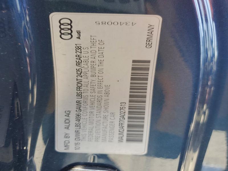Aukcja sprzedaży 2016 Audi A5, vin: WAUM2AFR7GA027513, numer aukcji: 54535686