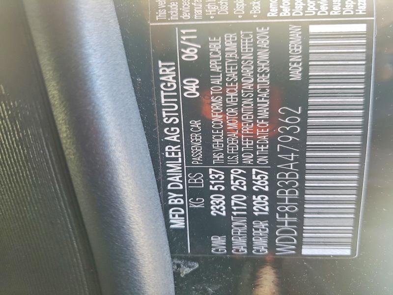 Продажа на аукционе авто 2011 Mercedes-benz E, vin: WDDHF8HB3BA479362, номер лота: 55176916
