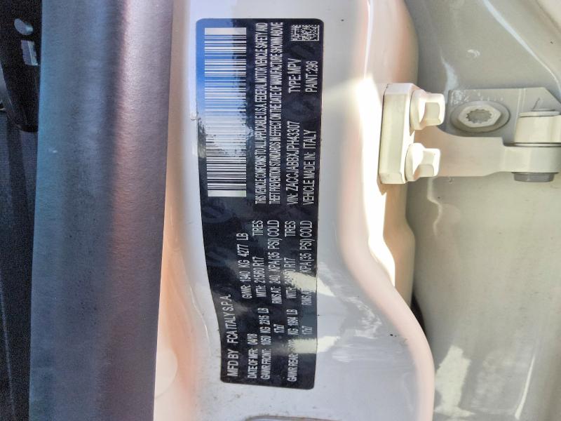 Продажа на аукционе авто 2018 Jeep Renegade, vin: ZACCJABBXJPH43307, номер лота: 58745796
