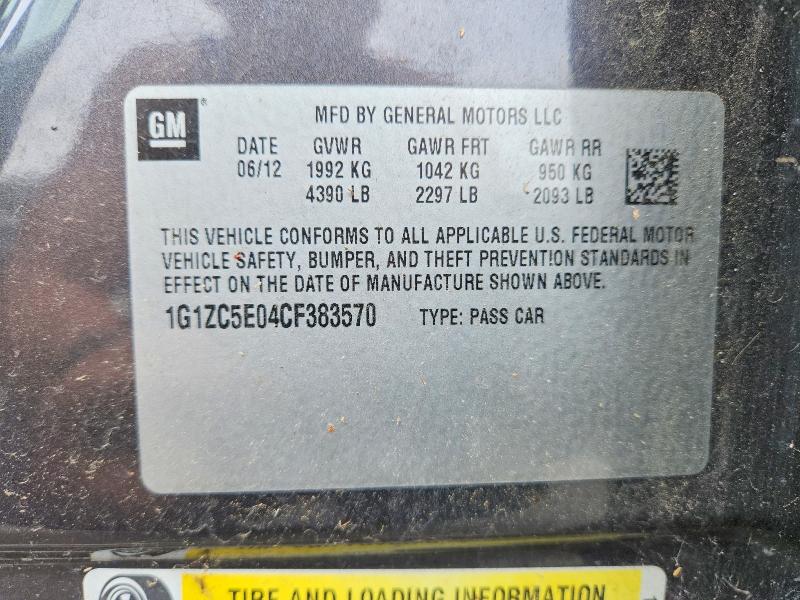 55596996 :رقم المزاد ، 1G1ZC5E04CF383570 vin ، 2012 Chevrolet Malibu مزاد بيع