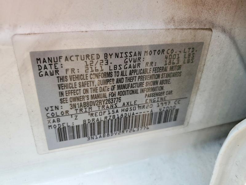 Продажа на аукционе авто 2024 Nissan Sentra, vin: 3N1AB8DV2RY263776, номер лота: 55579846