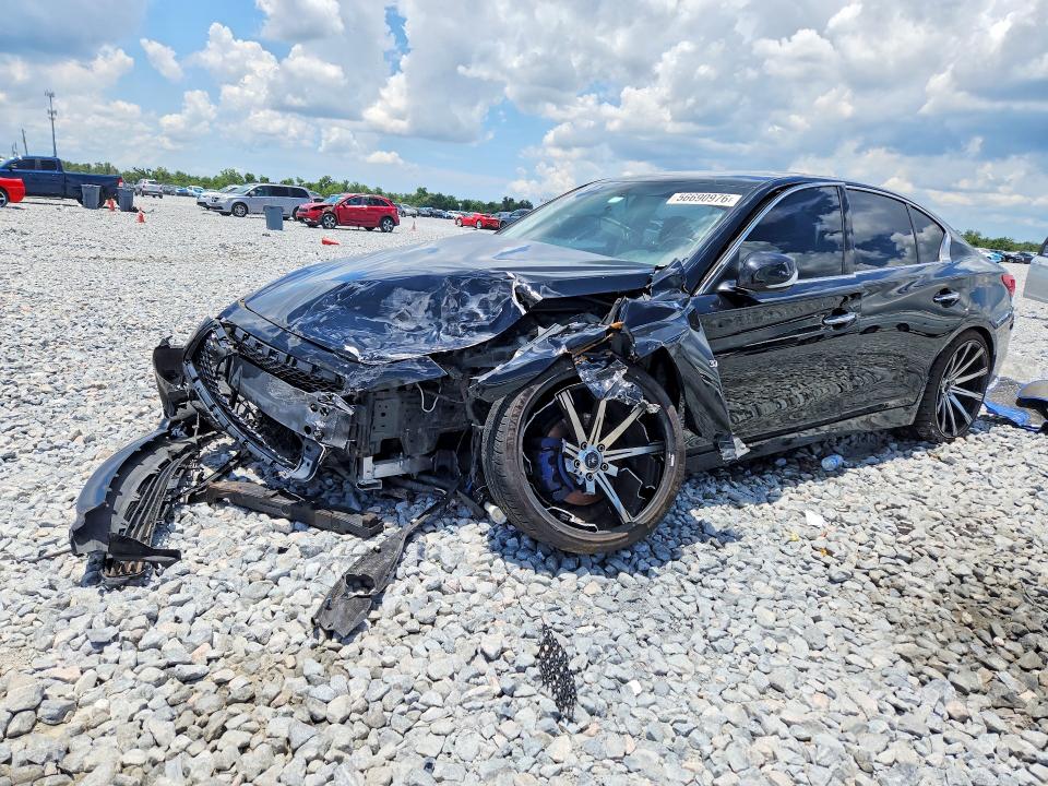 56690976 :رقم المزاد ، JN1BV7ARXEM681948 vin ، 2014 Infiniti Q50 مزاد بيع