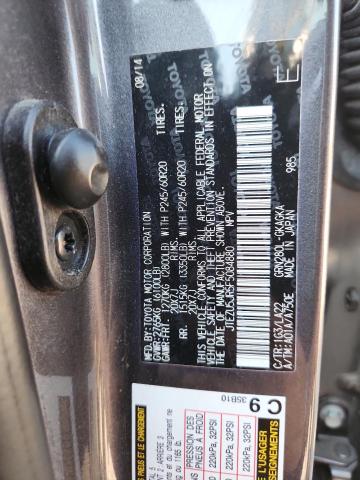 Aukcja sprzedaży 2015 Toyota 4runner, vin: JTEZU5JR5F5084880, numer aukcji: 56926756