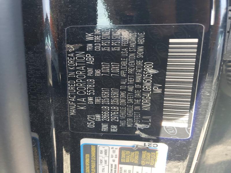 56396516 :رقم المزاد ، KNDRG4LG6M5055080 vin ، 2021 Kia Sorento مزاد بيع