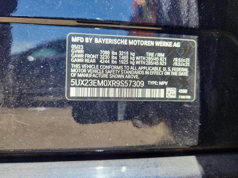 55816066 :رقم المزاد ، 5UX23EM0XR9S57309 vin ، 2024 Bmw X7 مزاد بيع