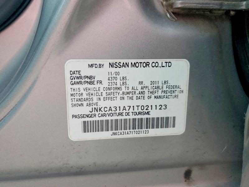 Aukcja sprzedaży 2001 Infiniti I30, vin: JNKCA31A71T021123, numer aukcji: 56804336