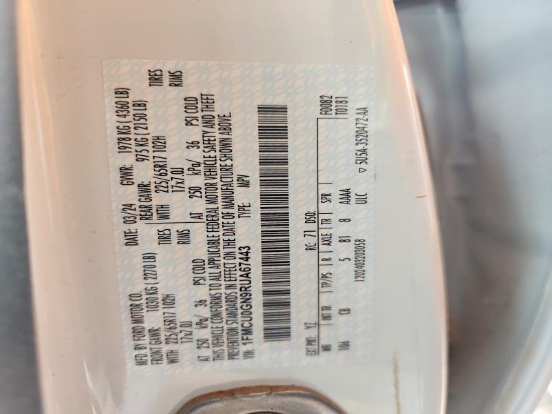 Продаж на аукціоні авто 2024 Ford Escape, vin: 1FMCU0GN9RUA67443, номер лоту: 57212586