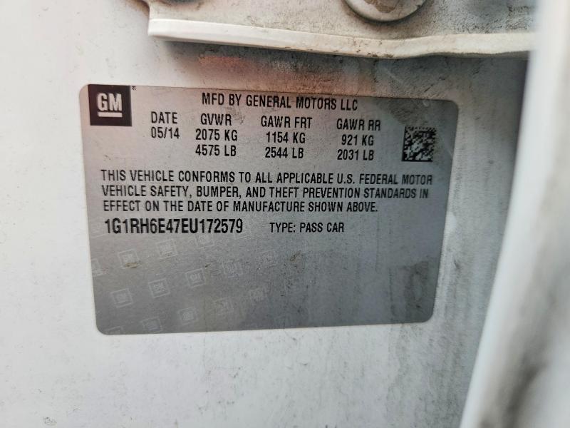 Продаж на аукціоні авто 2014 Chevrolet Volt, vin: 1G1RH6E47EU172579, номер лоту: 57965606