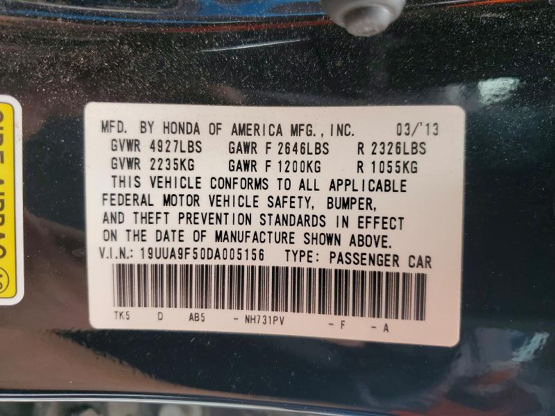 2013 Acura Tl მანქანა იყიდება აუქციონზე, vin: 19UUA9F50DA005156, აუქციონის ნომერი: 55713386