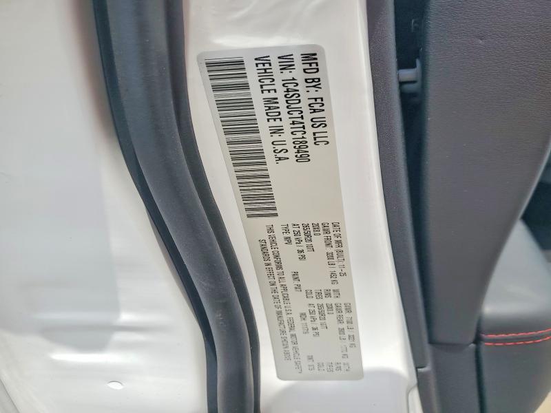2026 Dodge Durango მანქანა იყიდება აუქციონზე, vin: 1C4SDJCT4TC189490, აუქციონის ნომერი: 56665426