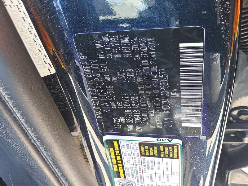 Aukcja sprzedaży 2023 Kia Ev6, vin: KNDC34LAXP5602577, numer aukcji: 55599516