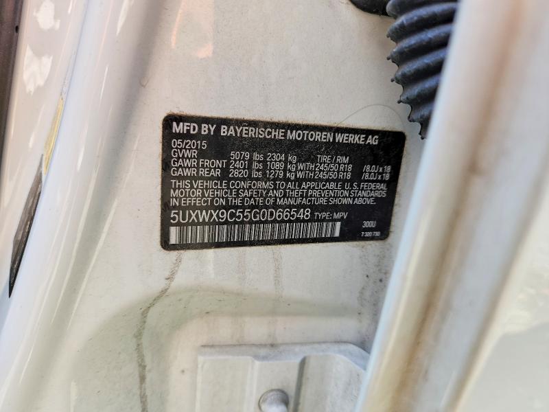 56185946 :رقم المزاد ، 5UXWX9C55G0D66548 vin ، 2016 Bmw X3 مزاد بيع