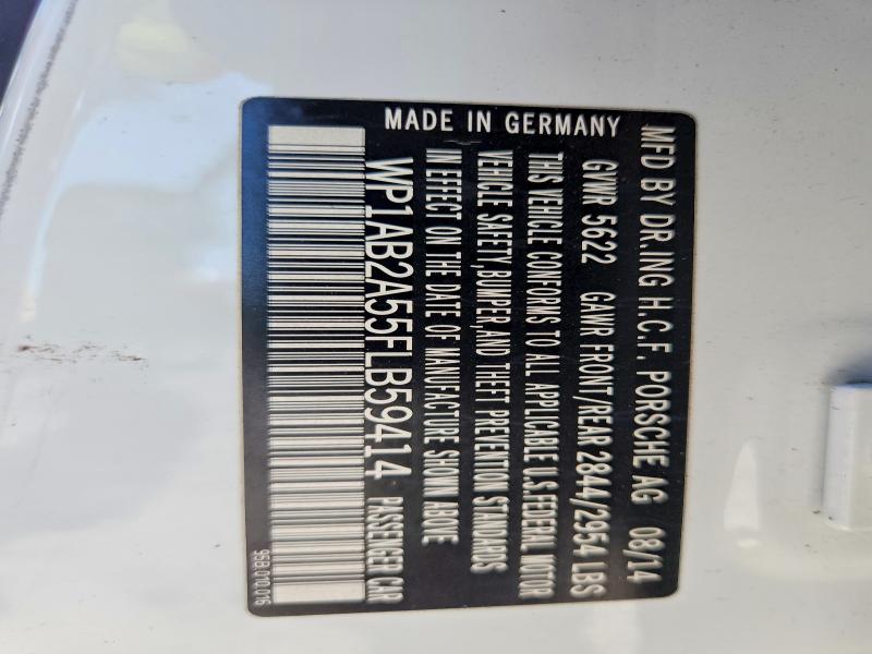 Продаж на аукціоні авто 2015 Porsche Macan, vin: WP1AB2A55FLB59414, номер лоту: 58257896