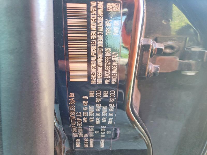 Продаж на аукціоні авто 2015 Jeep Renegade, vin: ZACCJBBT2FPB19605, номер лоту: 56374576