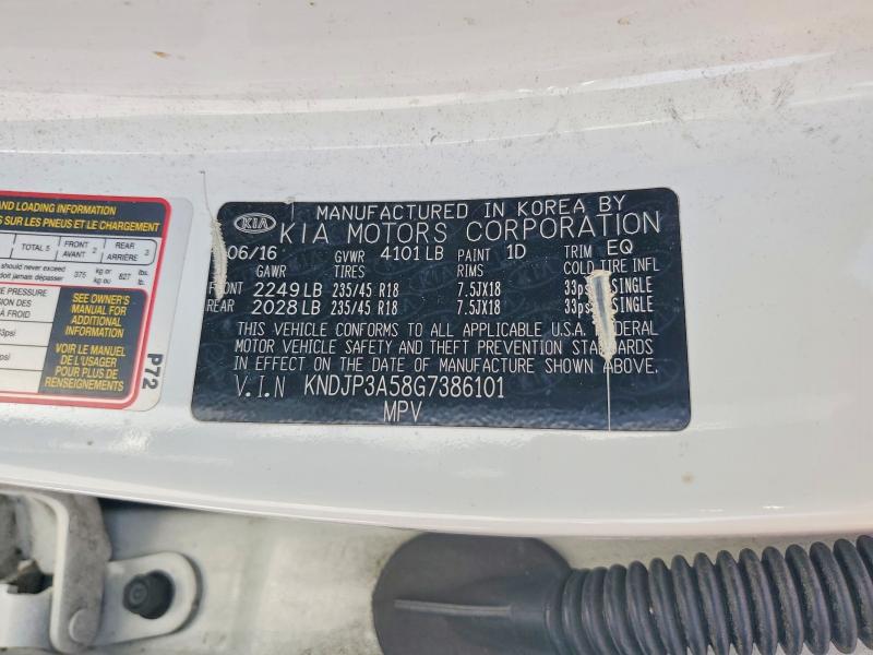 55810846 :رقم المزاد ، KNDJP3A58G7386101 vin ، 2016 Kia Soul مزاد بيع