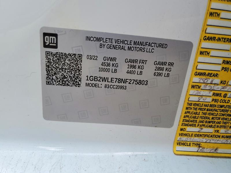 Продажа на аукционе авто 2022 Chevrolet Silverado, vin: 1GB2WLE78NF275803, номер лота: 57064306