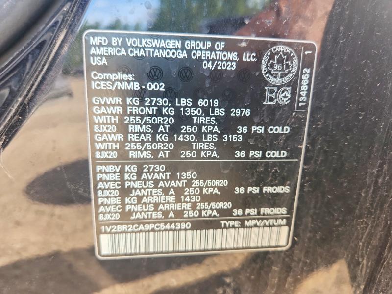 Aukcja sprzedaży 2023 Volkswagen Atlas, vin: 1V2BR2CA9PC544390, numer aukcji: 55734716
