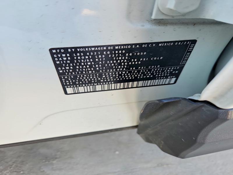 Продаж на аукціоні авто 2023 Volkswagen Taos, vin: 3VVCX7B20PM368669, номер лоту: 55446216