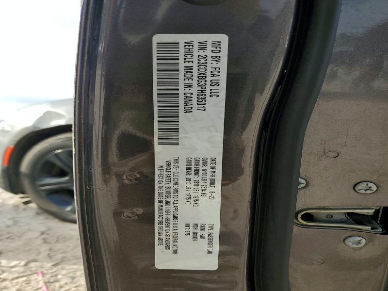 58489786 :رقم المزاد ، 2C3CDXBG3PH635017 vin ، 2023 Dodge Charger مزاد بيع