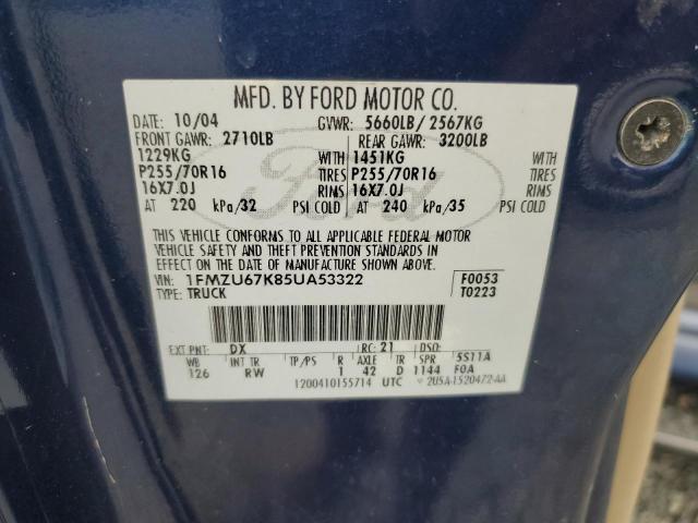 Продажа на аукционе авто 2005 Ford Explorer Sport Trac, vin: 1FMZU67K85UA53322, номер лота: 56031386