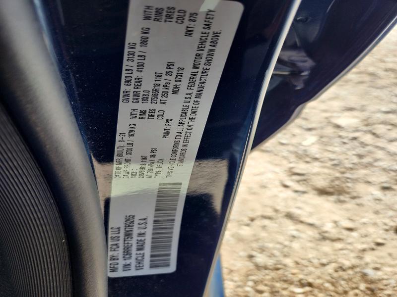 58097056 :رقم المزاد ، 1C6RREFT5MN769265 vin ، 2021 Ram 1500 مزاد بيع