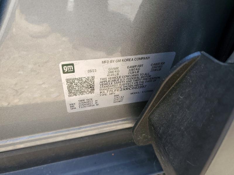 Aukcja sprzedaży 2024 Chevrolet Trax, vin: KL77LFE2XRC043997, numer aukcji: 58819146