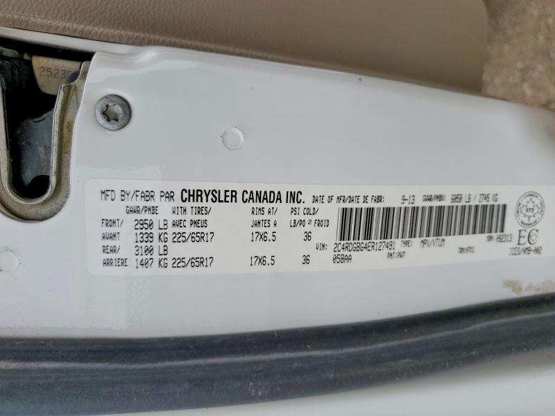 Auction sale of the 2014 Dodge Grand Caravan, vin: 2C4RDGBG4ER127491, lot number: 57700936