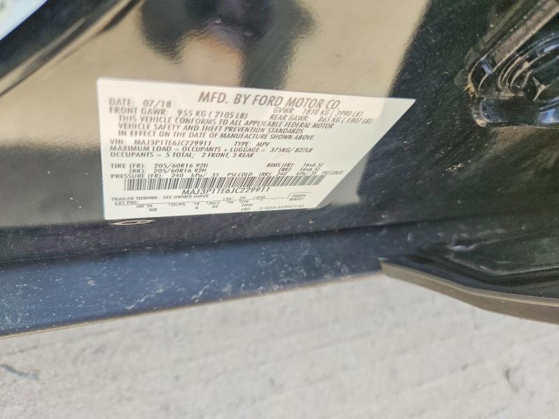 Aukcja sprzedaży 2018 Ford Ecosport, vin: MAJ3P1TE6JC229911, numer aukcji: 55332626