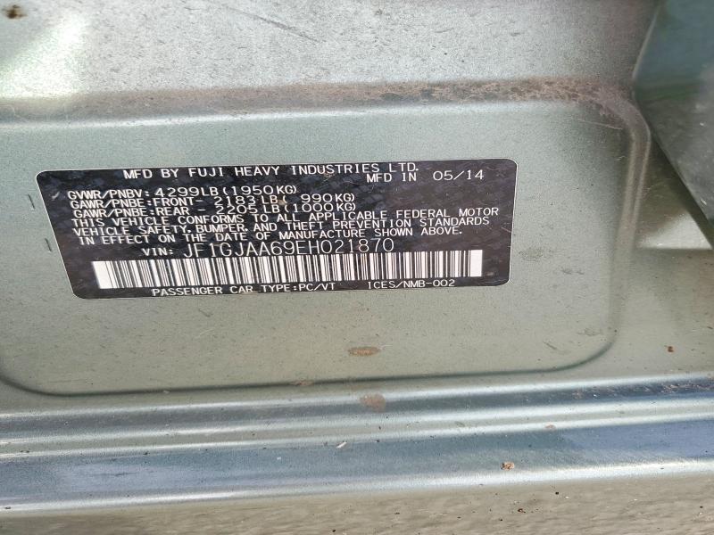 Продаж на аукціоні авто 2014 Subaru Impreza, vin: JF1GJAA69EH021870, номер лоту: 55424986