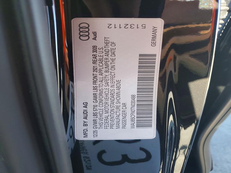 Продаж на аукціоні авто 2026 Audi A6, vin: WAU65CFN0TN030488, номер лоту: 55652816